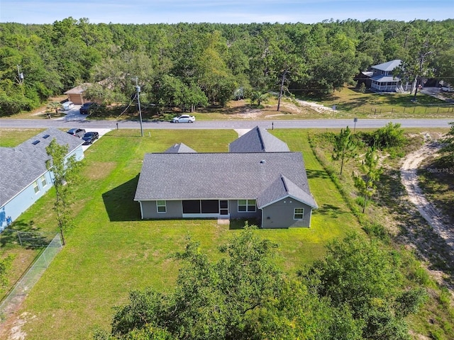 13227 Quigley Ave, Weeki Wachee, FL 34614 - aerial view of property and surrounding area featuring a forest
