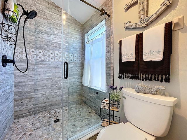 1445 Stonehenge Way, Palm Harbor, FL 34683 - bathroom with toilet and a stall shower