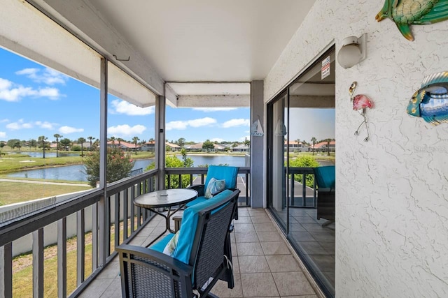609 Lively Dr Unit B, Sun City Center, FL 33573 - balcony featuring a water view