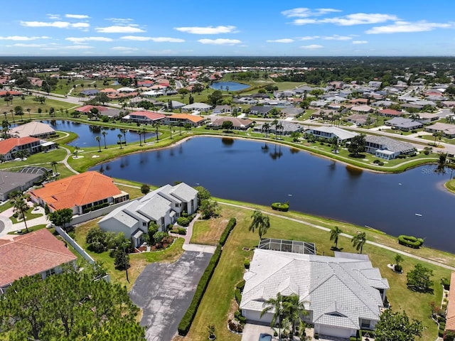 609 Lively Dr Unit B, Sun City Center, FL 33573 - aerial view of residential area featuring a large body of water