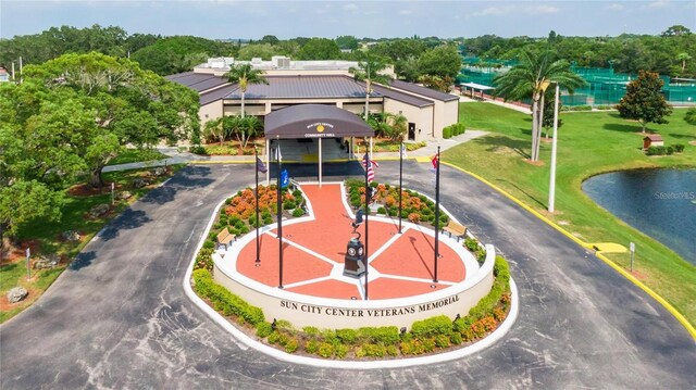 609 Lively Dr Unit B, Sun City Center, FL 33573 - view of community with driveway and a water view