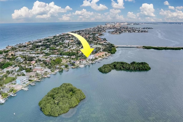 803 Harbor Dr, Belleair Beach, FL 33786 - bird's eye view of a nearby body of water