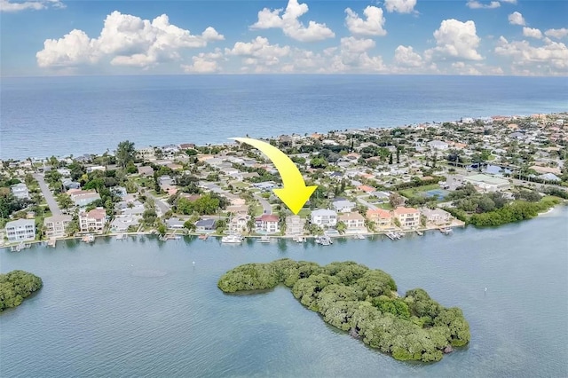 803 Harbor Dr, Belleair Beach, FL 33786 - aerial view of residential area featuring a large body of water