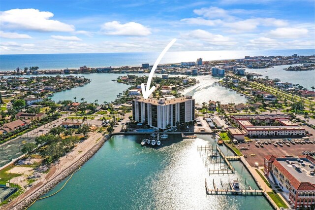 10355 Paradise Blvd Unit 1003, Treasure Island, FL 33706 - bird's eye view of a nearby body of water
