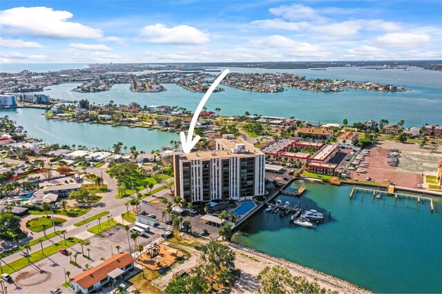 10355 Paradise Blvd Unit 1003, Treasure Island, FL 33706 - drone / aerial view of a large body of water