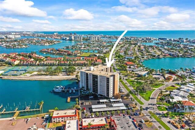 10355 Paradise Blvd Unit 1003, Treasure Island, FL 33706 - aerial view of a nearby body of water and numerous boat docks