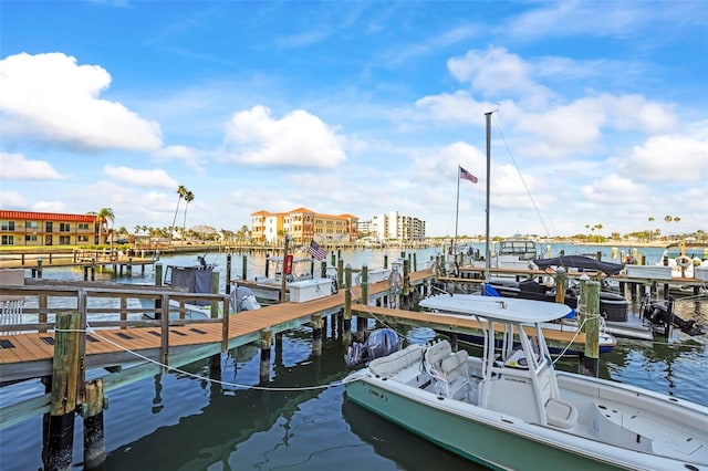 10355 Paradise Blvd Unit 1003, Treasure Island, FL 33706 - dock area with a water view and boat lift