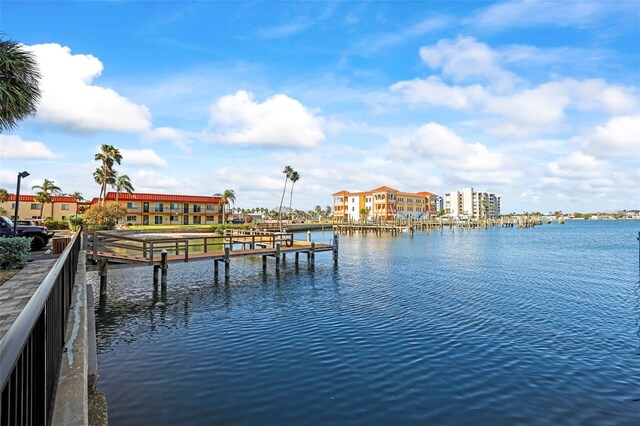 10355 Paradise Blvd Unit 1003, Treasure Island, FL 33706 - dock area featuring a water view