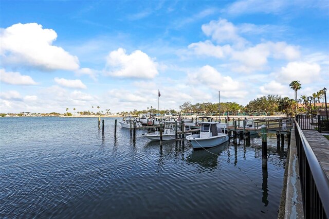 10355 Paradise Blvd Unit 1003, Treasure Island, FL 33706 - dock area featuring a water view