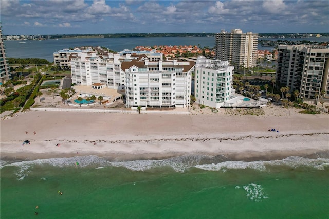 1586 Gulf Blvd Unit 2502, Clearwater, FL 33767 - aerial view of waterfront with a beach
