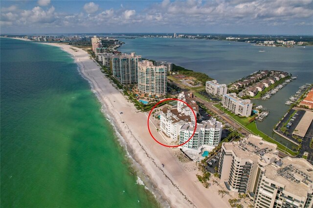 1586 Gulf Blvd Unit 2502, Clearwater, FL 33767 - drone / aerial view of unending shoreline