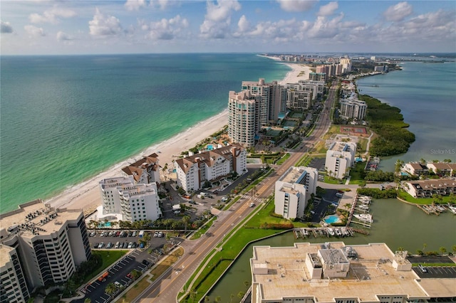 1586 Gulf Blvd Unit 2502, Clearwater, FL 33767 - aerial view of property's location with a large body of water and nearby urban area