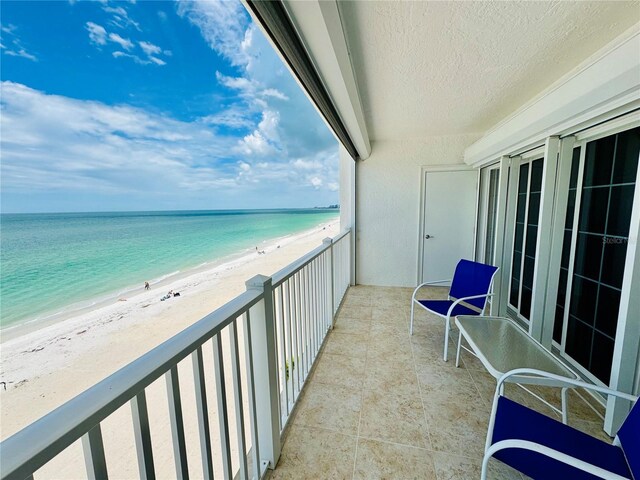 1586 Gulf Blvd Unit 2502, Clearwater, FL 33767 - balcony with view of water and beach