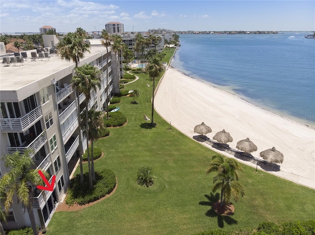 5701 Bahia Del Mar Cir Unit 108, Saint Petersburg, FL 33715 - drone / aerial view of unending shoreline and apartment complex