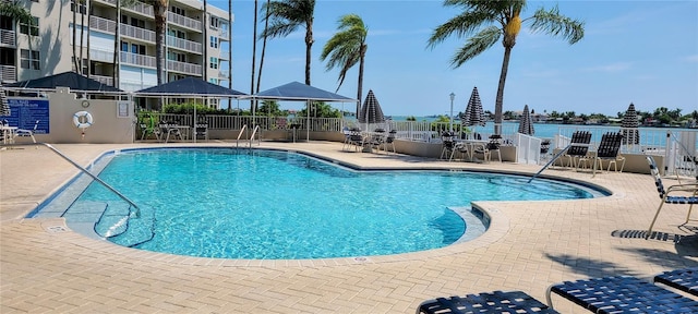 5701 Bahia Del Mar Cir Unit 108, Saint Petersburg, FL 33715 - community pool with a patio