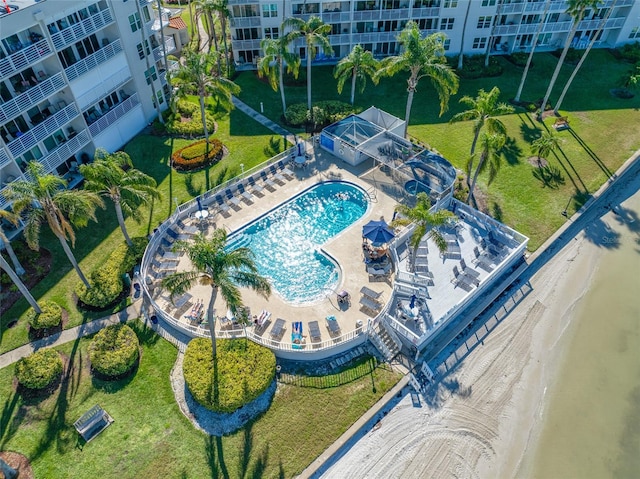 5701 Bahia Del Mar Cir Unit 108, Saint Petersburg, FL 33715 - bird's eye view of a pool