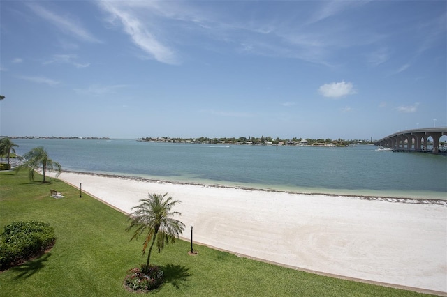 5701 Bahia Del Mar Cir Unit 108, Saint Petersburg, FL 33715 - water view with nearby beach