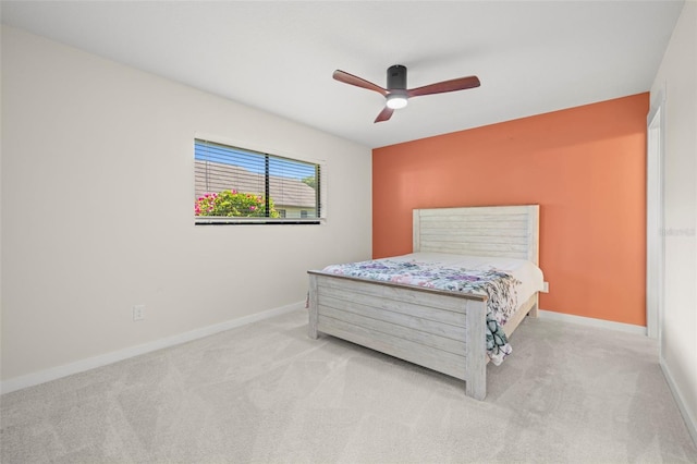 2510 Laurelwood Dr Unit 5B, Clearwater, FL 33763 - carpeted bedroom featuring baseboards and ceiling fan