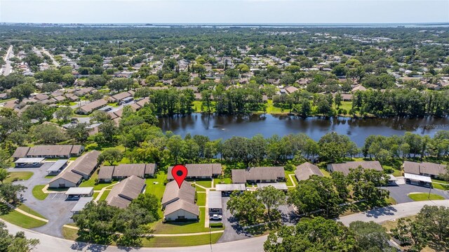 2510 Laurelwood Dr Unit 5B, Clearwater, FL 33763 - aerial view of residential area featuring a large body of water