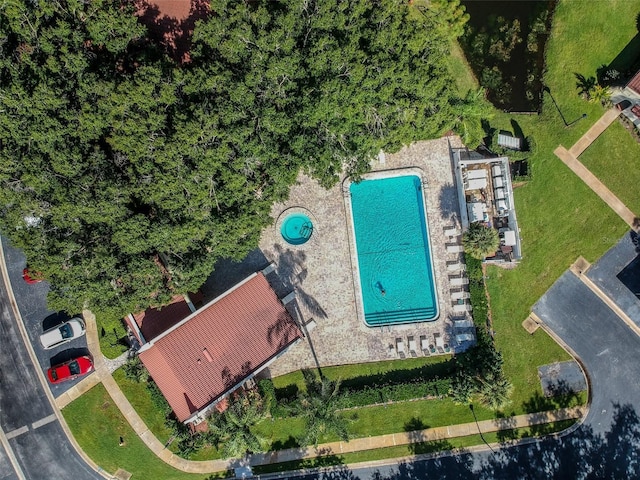 3476 Tarpon Woods Blvd, Palm Harbor, FL 34685 - bird's eye view of a pool