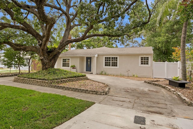 4121 W San Nicholas St, Tampa, FL 33629 - ranch-style house featuring stucco siding and driveway
