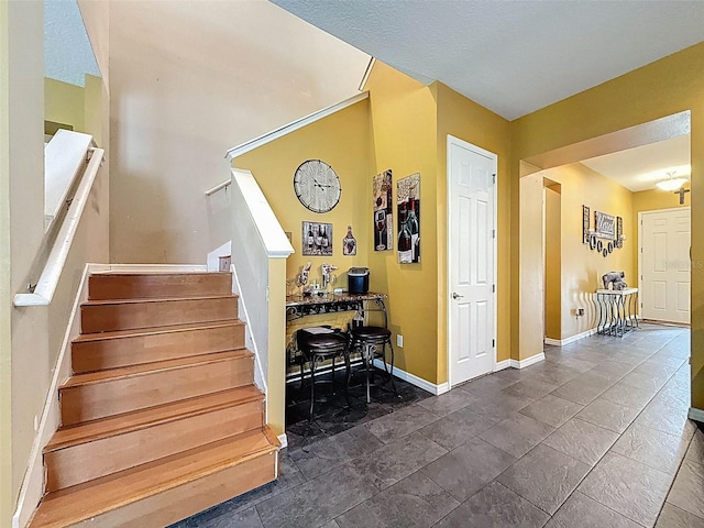 4916 Rolling Green Dr, Wesley Chapel, FL 33543 - stairway with baseboards