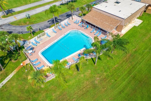 2928 Feather Dr, Clearwater, FL 33759 - aerial view of property and surrounding area with a pool