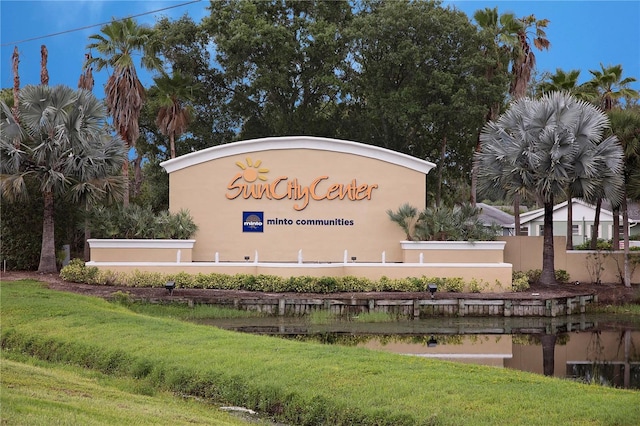 1009 Andover Cir, Sun City Center, FL 33573 - community / neighborhood sign with a lawn