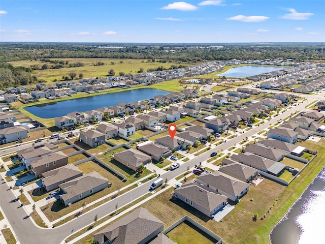 16632 Sunburst Lake St, Wimauma, FL 33598 - aerial view of residential area with a nearby body of water