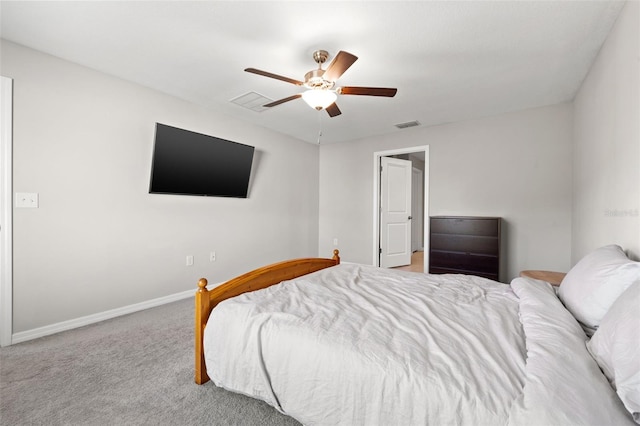 16632 Sunburst Lake St, Wimauma, FL 33598 - bedroom featuring baseboards, carpet, and ceiling fan