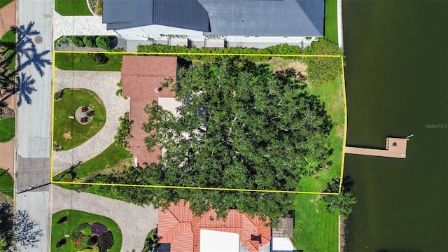 1238 Monterey Blvd NE, Saint Petersburg, FL 33704 - aerial view of property and surrounding area with property parcel outlined