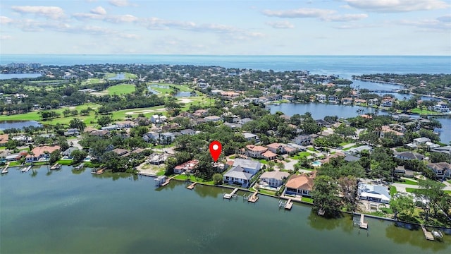 1238 Monterey Blvd NE, Saint Petersburg, FL 33704 - aerial perspective of suburban area with a large body of water