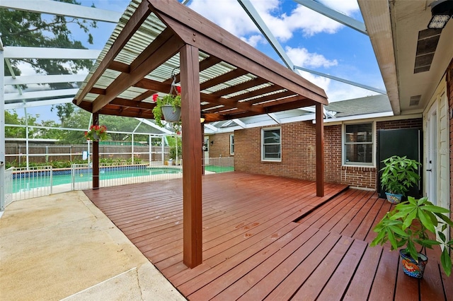 509 Falmouth St, Temple Terrace, FL 33617 - wooden deck featuring a fenced backyard