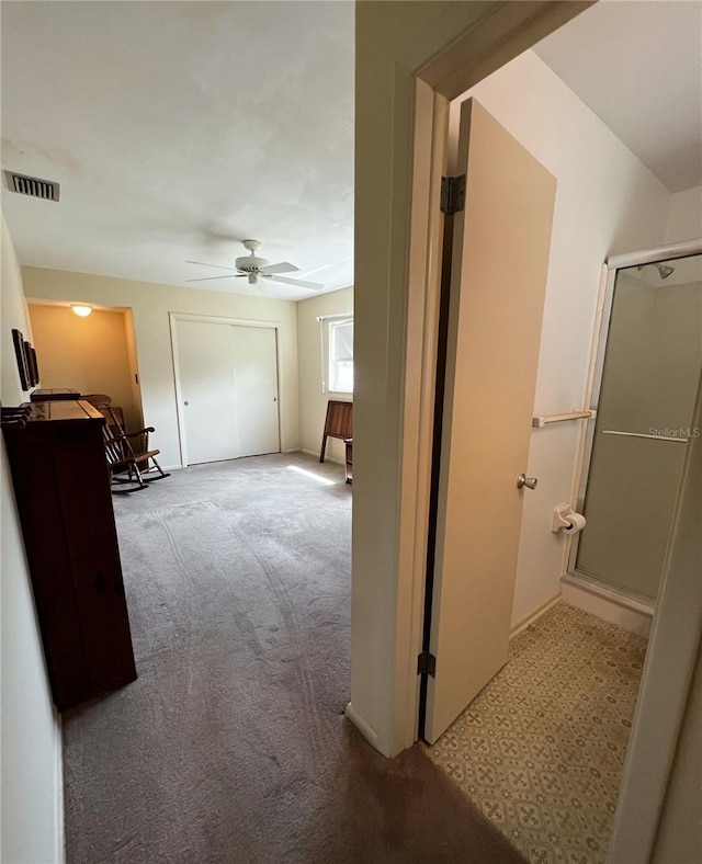 2195 Academy Dr, Clearwater, FL 33764 - hall with carpet floors