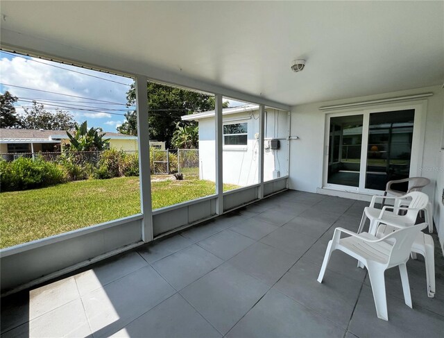 2195 Academy Dr, Clearwater, FL 33764 - unfurnished sunroom featuring healthy amount of natural light