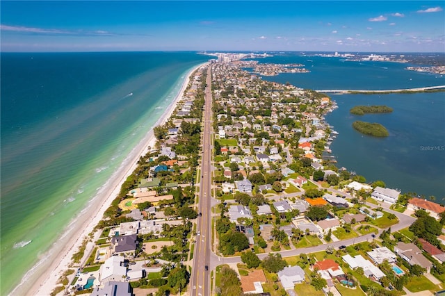 12470 93rd St, Largo, FL 33773 - aerial view of property and surrounding area with expansive coastline and nearby suburban area