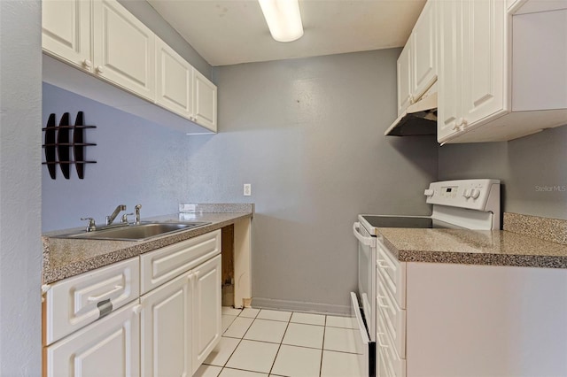 1799 N Highland Ave Unit 3, Clearwater, FL 33755 - laundry area featuring a sink, light tile patterned flooring, and baseboards