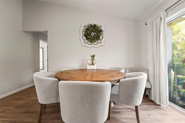 8009 N Primrose Dr, Citrus Springs, FL 34434 - dining room with wood finished floors and baseboards