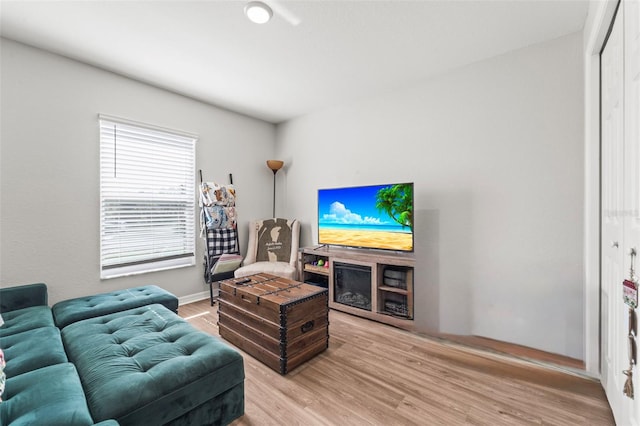 7839 N Quibble Ave, Citrus Springs, FL 34434 - living room with light wood finished floors