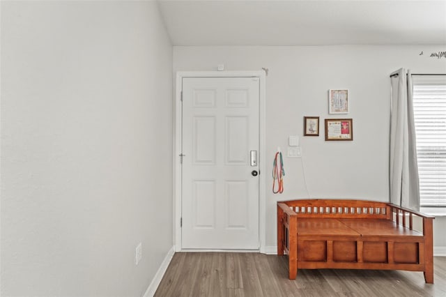 7839 N Quibble Ave, Citrus Springs, FL 34434 - foyer with wood finished floors and baseboards