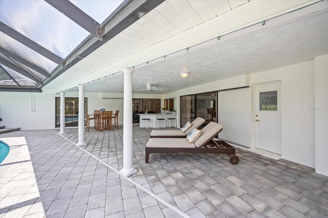 2900 Sandpiper Pl, Clearwater, FL 33762 - view of patio featuring a swimming pool