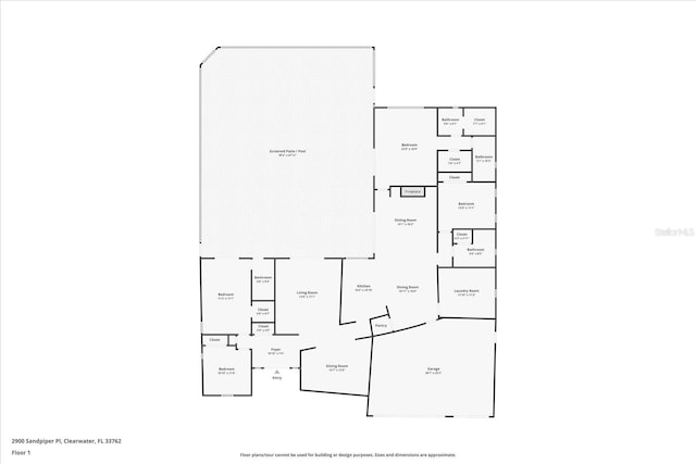 2900 Sandpiper Pl, Clearwater, FL 33762 - home floor plan