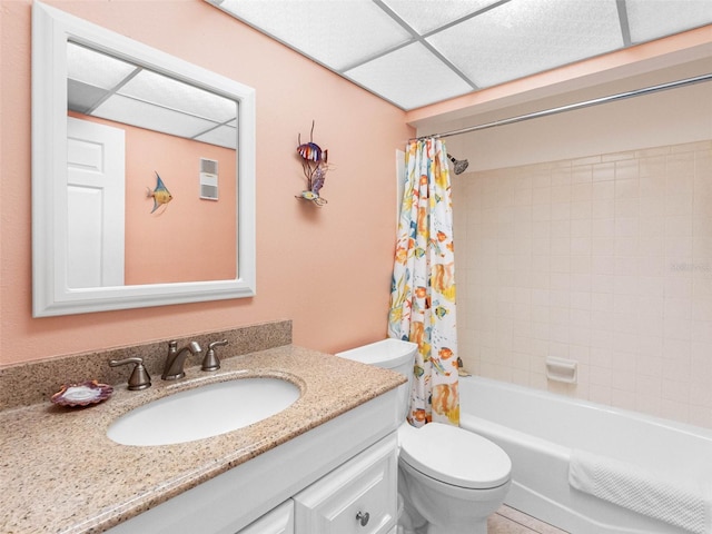 13500 Gulf Blvd Unit 506, Madeira Beach, FL 33708 - full bathroom featuring toilet, vanity, and shower / bathtub combination with curtain