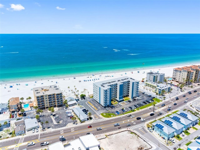 13500 Gulf Blvd Unit 506, Madeira Beach, FL 33708 - bird's eye view of waterfront with a beach and apartment complex / building