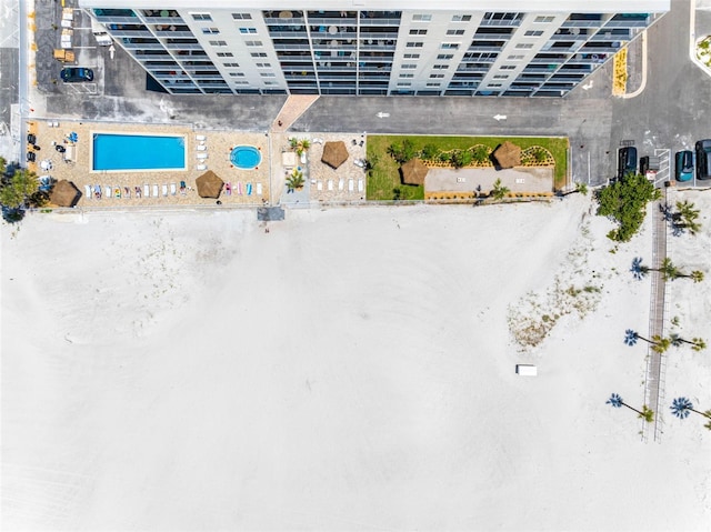 13500 Gulf Blvd Unit 506, Madeira Beach, FL 33708 - bird's eye view of a pool area