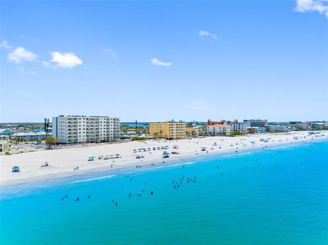 13500 Gulf Blvd Unit 506, Madeira Beach, FL 33708 - water view with local beach and nearby urban area