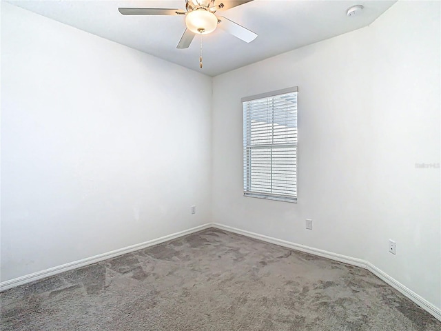 31771 Blue Passing Loop, Wesley Chapel, FL 33545 - spare room with carpet, baseboards, ceiling fan, and a smoke detector