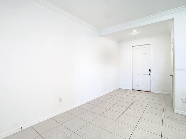31771 Blue Passing Loop, Wesley Chapel, FL 33545 - spare room with ornamental molding, light tile patterned floors, and baseboards