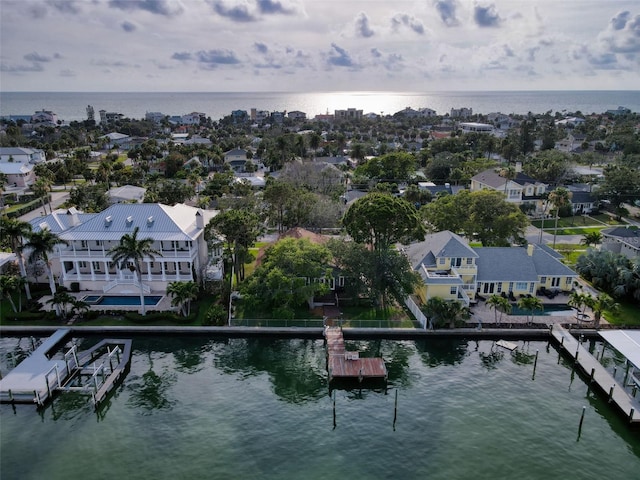 761 Bay Esplanade, Clearwater Beach, FL 33767 - aerial view of residential area featuring a large body of water