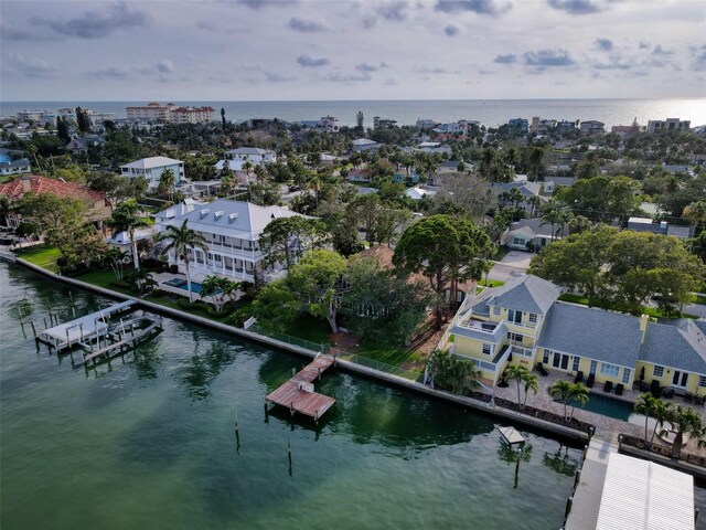 761 Bay Esplanade, Clearwater Beach, FL 33767 - aerial view of residential area featuring a large body of water